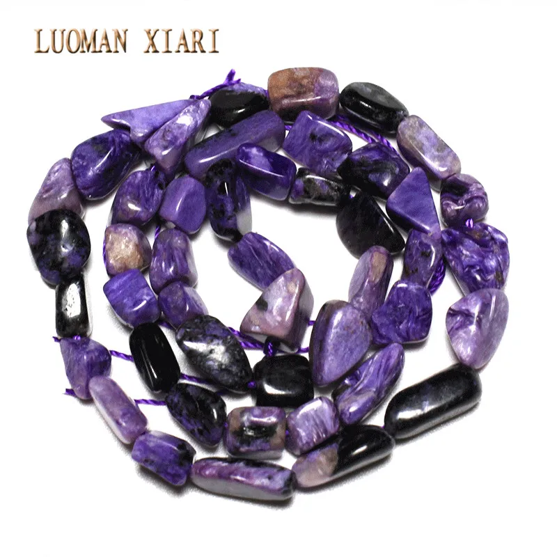 Бусины Из Натурального фиолетового камня 6 9 мм 15 дюймов|purple stone beads|stone beadsbeads for jewelry