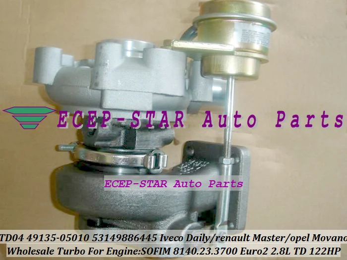 TF035 49135 05010 4913505010 53149706445 99466793 500321799 турбо для Renault Movano Opel Vauxhall 8140.23.3700 122HP