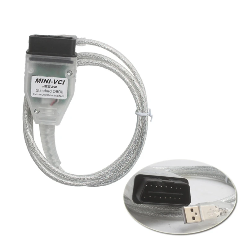 Лучший мини VCI V14.30.023 Интерфейс для Techstream MINI FT232RQ чип J2534 OBD2 диагностический