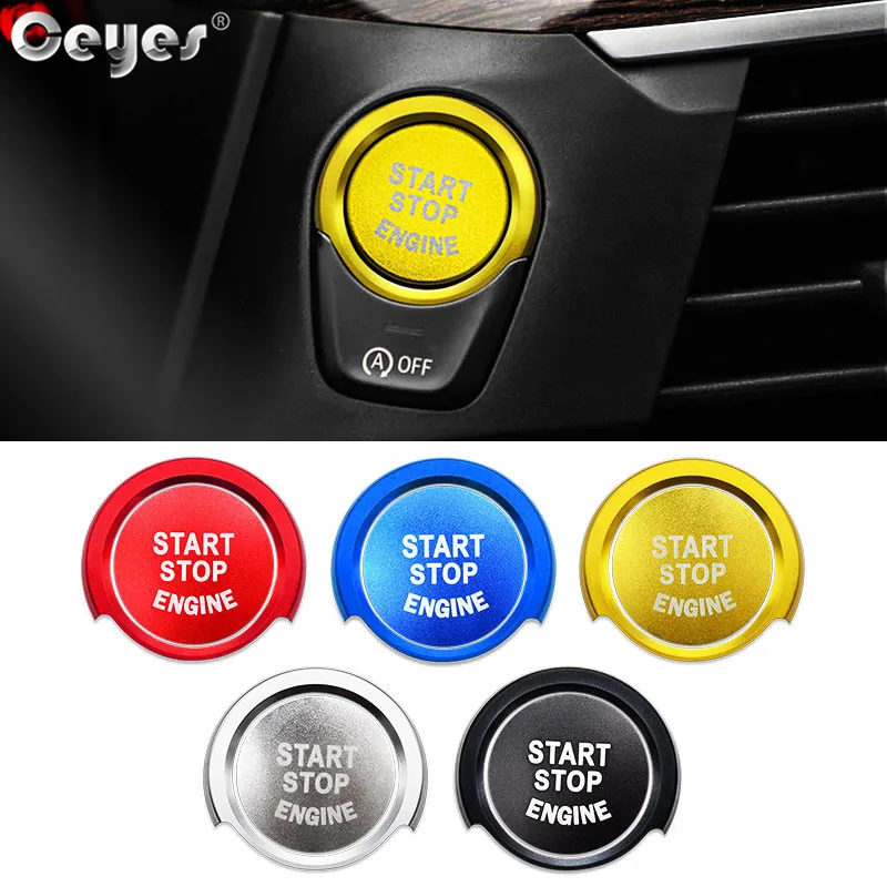 Ceyes Car Styling Auto Engine Start Stop Button Cover Ring Case For Bmw X3 X4 X5 X6 5 6 7 Series F Chassis Stickers Accessories |