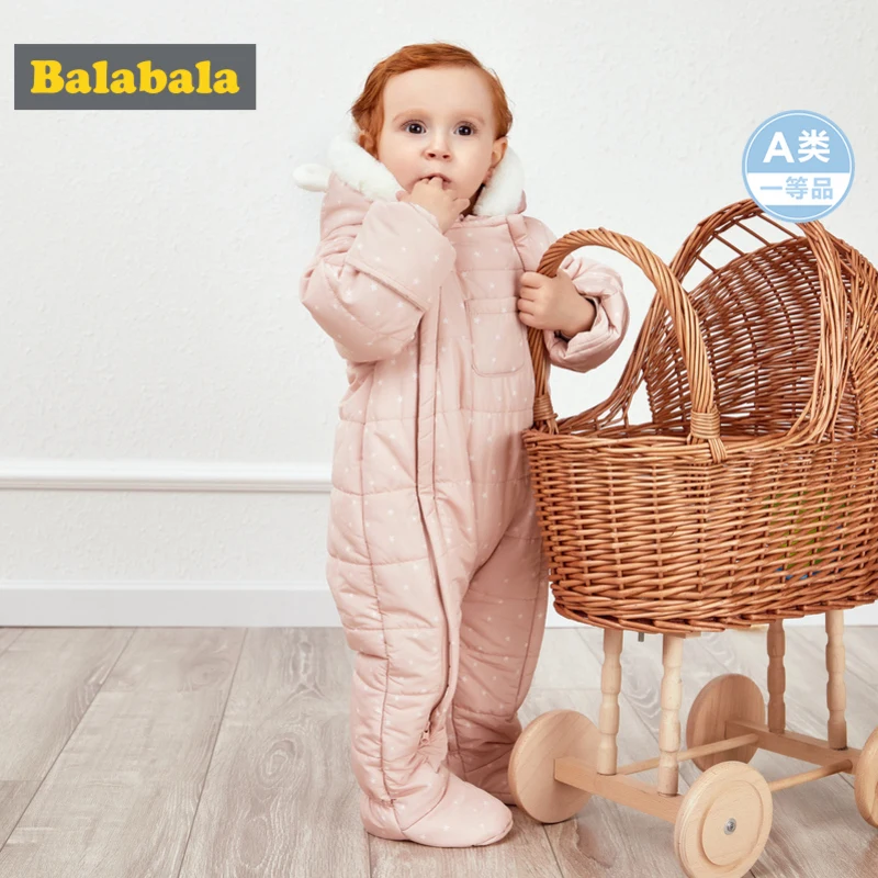 Balabala/детский зимний комбинезон на двойной молнии с подкладкой для маленьких