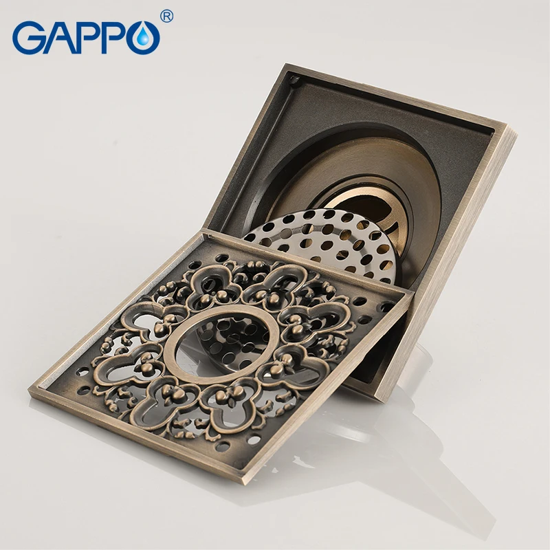 GAPPO Drains shower bath sink plug drain stopper floor bathroom brass drains | Обустройство дома