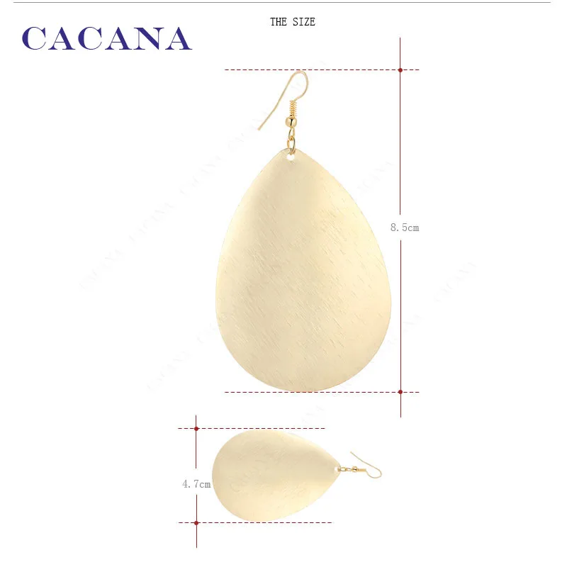 Длинные серьги CACANA для женщин супер-капля воды Модная бижутерия Лидер продаж No.