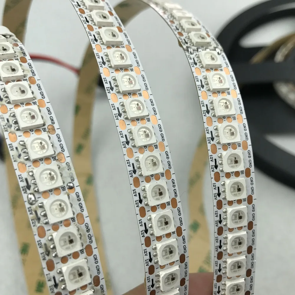 WS2815 DC12V адресуемый полноцветный RGB 5050 Светодиодный светильник 144 светодиодный s/m2