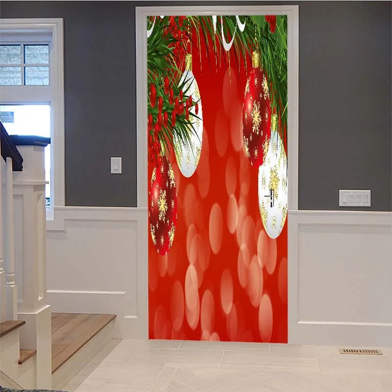 Door Stickers Прямая поставка 3D английские буквы наклейка на дверь для гостиной спальни DIY ПВХ самоклеющиеся обои водонепроницаемый Фреска Наклейка - Цвет: Door Stickers