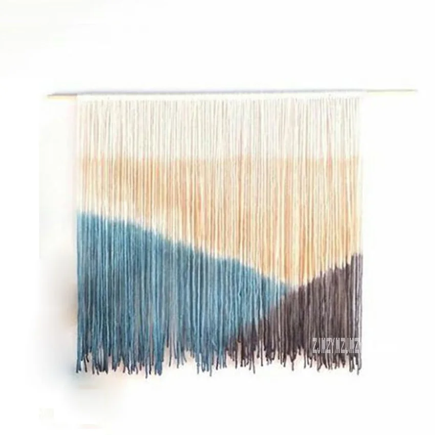 90*90cm Bohemia Style Hand-knit Tassel Tapestry for Art Space Living Room Bedroom Sofa Background Home Backdrop Wall Craft | Дом и сад