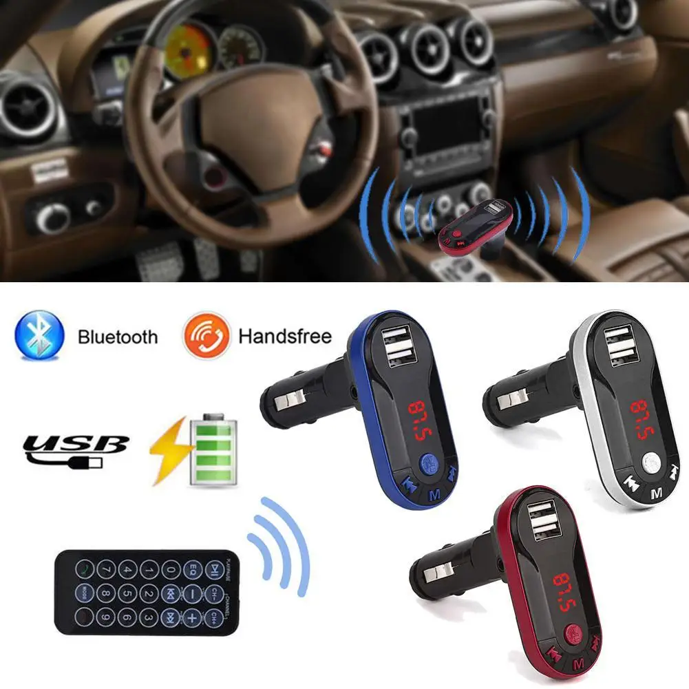 Bluetooth для Беспроводной FM Передатчик Mp3-плеер Автомобильный Комплект Громкой