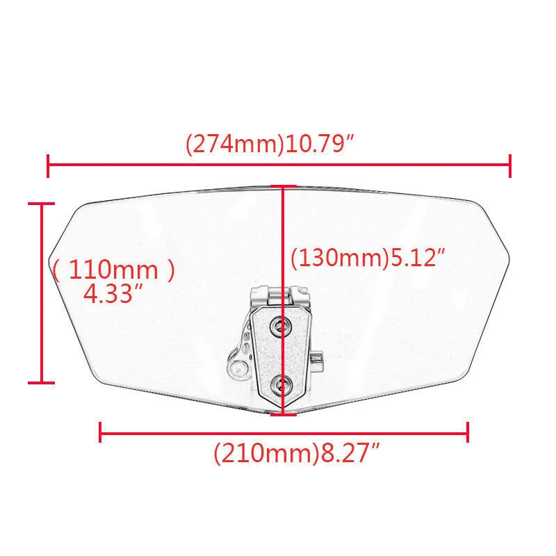 Motorcycle Windshield Extension Spoiler Deflector Adjustable Clip | Автомобили и мотоциклы