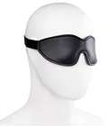 Кожаный мягкий глаз маска первой помощи, спящий режим сна тени для бровей маски для глаз с Эластичный ремешок, БДСМ бандаж наручники