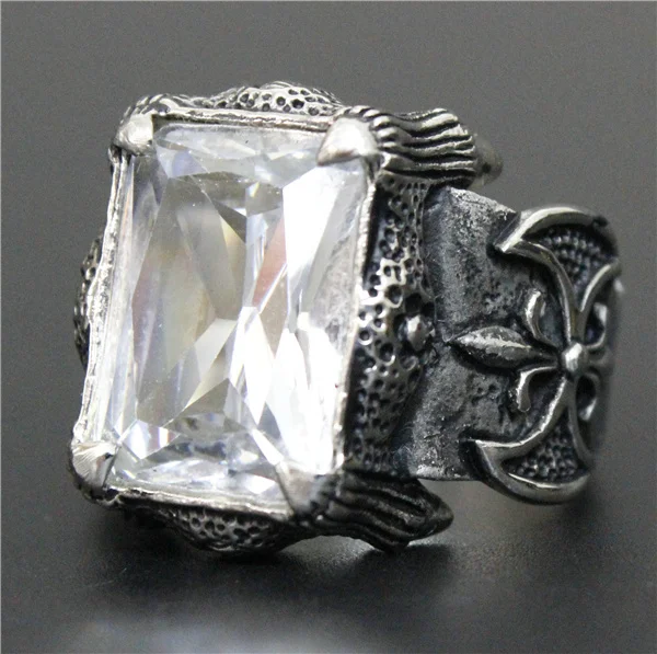 Размер 7 ~ 13 крутое полировочное блестящее кольцо якоря из нержавеющей стали 316L