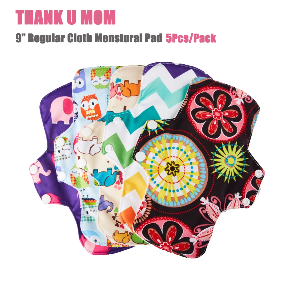 5 шт. прокладки из бамбукового волокна 9 дюймов|menstrual pads|cloth menstrual padssanitary napkin |