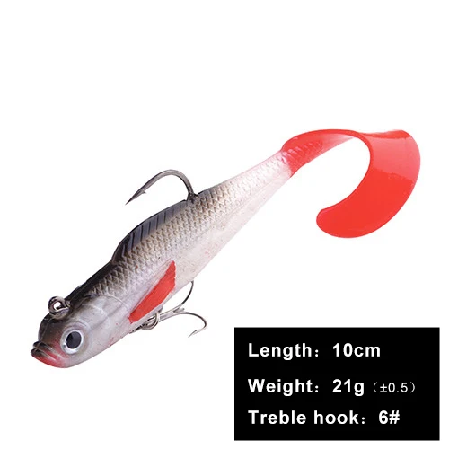 402 10cm FISHKING 1 шт. 8/10 см приманки мягкие приманки с 3D глаза тройными крючками приманки stackle мягкие приманки для приманки тройные Крючки и рыболовные принадлежности - Цвет: 402 10cm