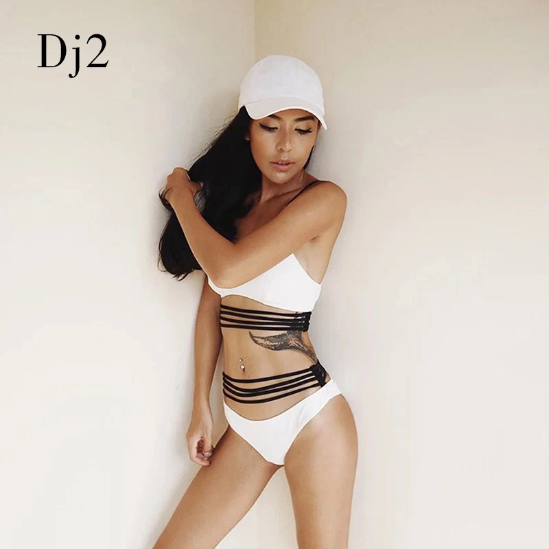 Женский бандажный комплект бикини Maillot De Bain бразильский купальник с высокой