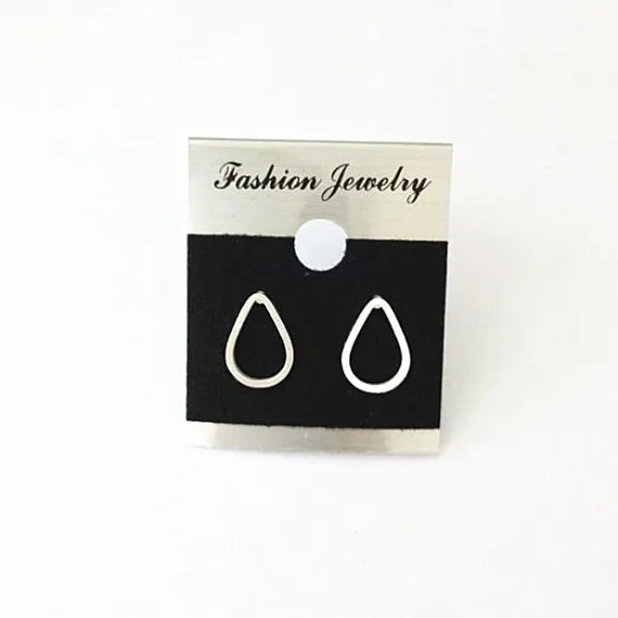 Минималистичные радужные серьги капли модные ювелирные изделия розовые золотые