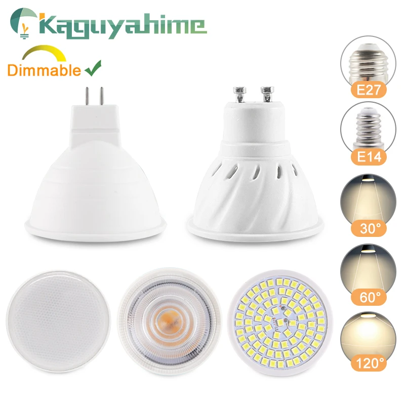 

Kaguyahime LED MR16 GU5.3 MR11 E27 GU10 Bulb 8W 7W 6W LED Spotlight Lamp AC 220V DC 12V High Bright LED Bulb Light Home Lighting