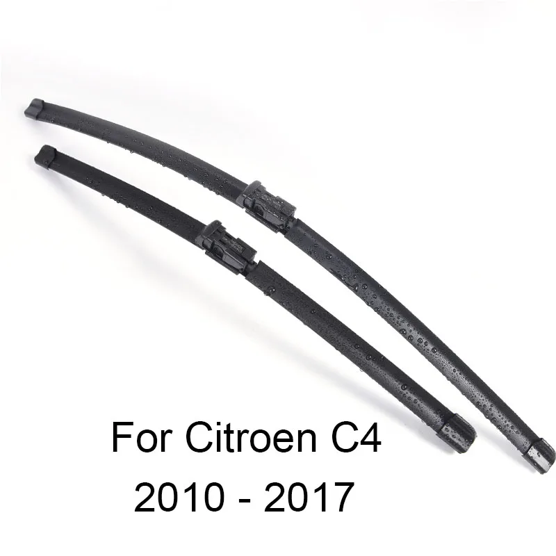 2010-2017 Лезвия очистителей лобового стекла автомобиля для Citroen C4 форма 2004 2005 2006 2007 2008 2009 2010 2011 2012 до автомобильный стеклоочиститель Резина - Цвет: 2010-2017