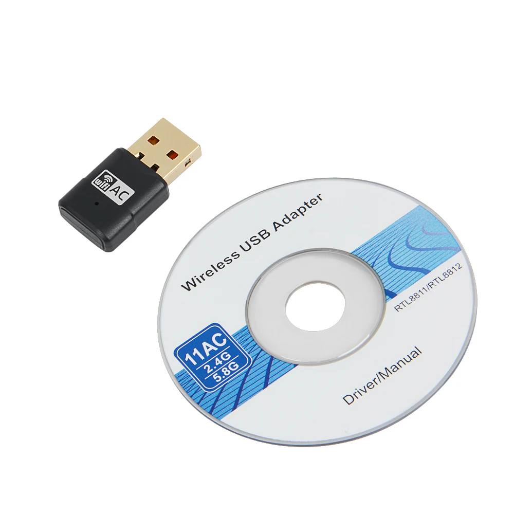 Двухдиапазонная USB беспроводная сетевая карта ac600M 2 4G/5 8G мини двухдиапазонный Wi Fi