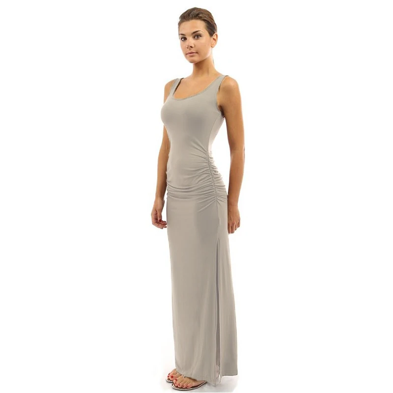 2019 элегантные женские макси платья женское облегающее платье без рукавов летнее
