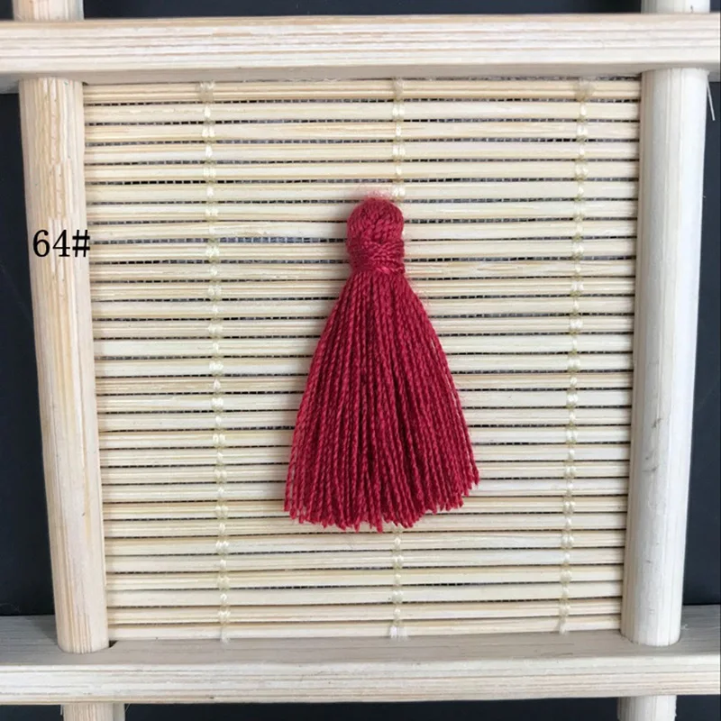 20 шт хлопок 3 см нить кисточка, ручная работа DIY Висячие уши, Висячие уши аксессуары для одежды - Цвет: 24