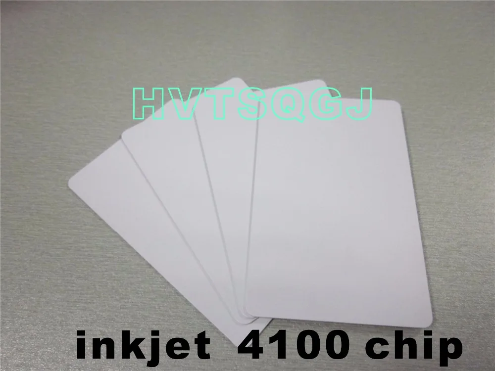 100pce/lot Free shipping 125khz New plastic products inkjet printing pvc sheet for credit card