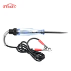 Лучший автомобильный тест на напряжение 6 в 12 В 24 В постоянного тока для автомобиля, грузовика, тест на напряжение, тест на автомобиль, Длинный зонд, ручка, светильник, лампа, инструменты для обслуживания автомобиля