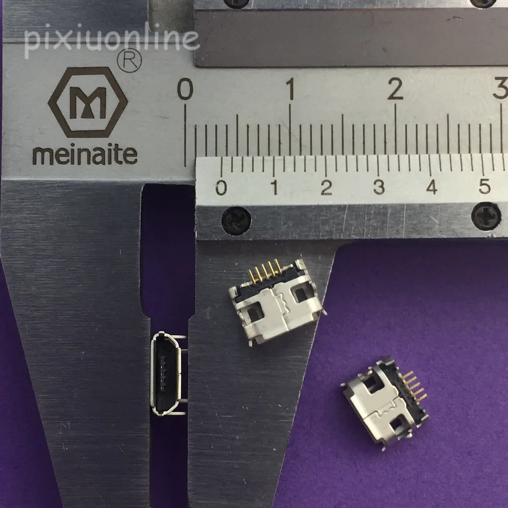 10 шт. G32Y 5pin Micro USB длинный контактный разъем гнездовой вощеный рожковый вьющийся