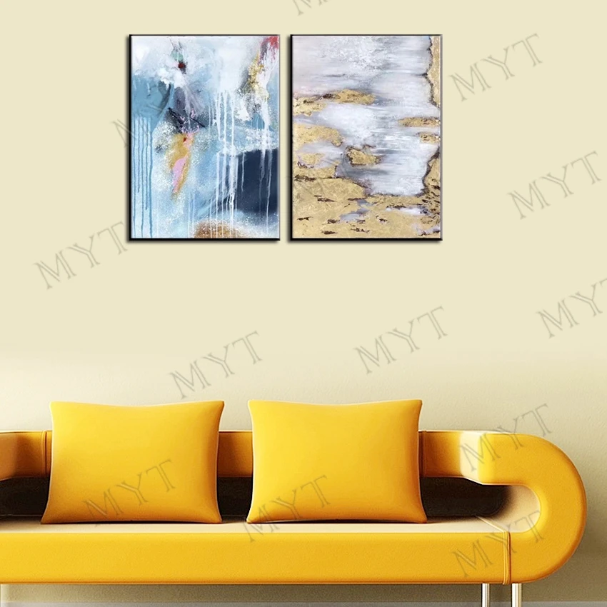 

MYT Hand Painted Poster Wall Art Canvas Oil Painting Modern Abstract Paintings Wall Picture For Living Room Wall Decor Best Gift