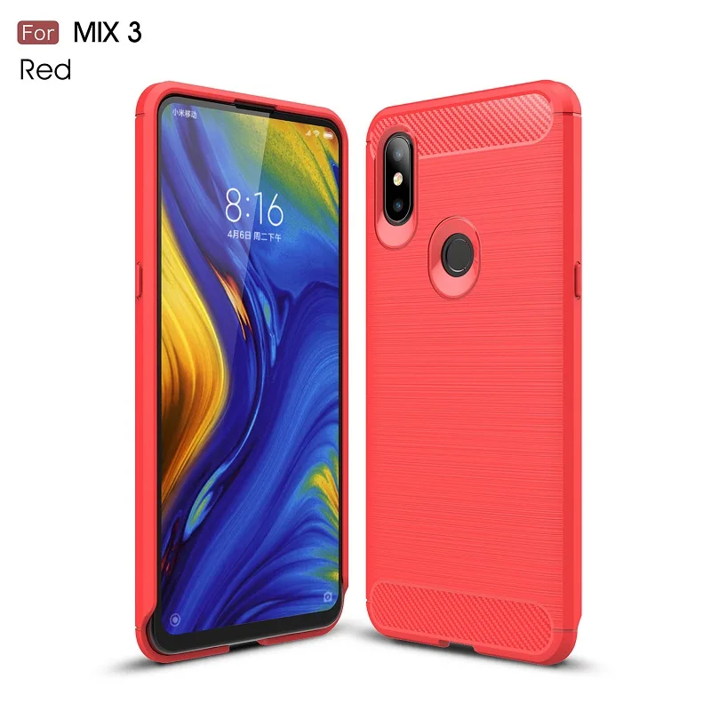 Купить оптом чехол для Xiaomi Mix3 задняя крышка Мягкий ТПУ mi DHL бесплатно 50