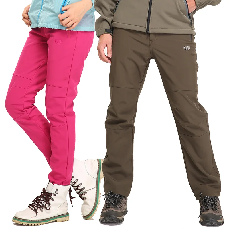 Softshell Брюки для девочек Для мужчин женщин дышащая Термальность