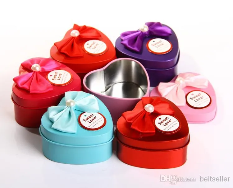Коробка конфет в форме сердца европейском стиле коробка с бантом бабочкой для