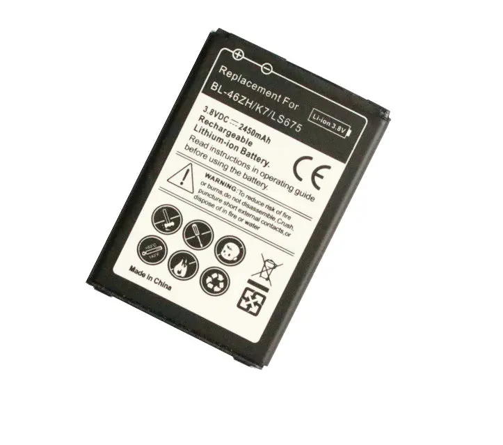Ciszean 1x2450 мА/ч BL 46ZH Батарея для LG AS330 K332 K350N K371 K373 K7 Tribute 5 K8 (2016) K89 LS675 M1 M1V MS330 US375|battery