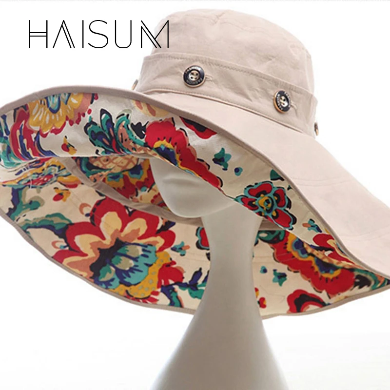 Chapeau новинка Sombrero Haisum 2018 модный дизайн Цветочная складная шляпа с полями летняя