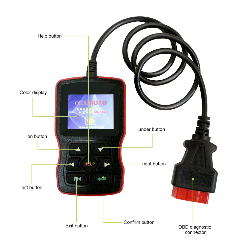 AOSHIKE OBD диагностический инструмент OBDII протоколы Smart Scan инструмент считыватель кода Поддержка мульти-брендов автомобилей и языков