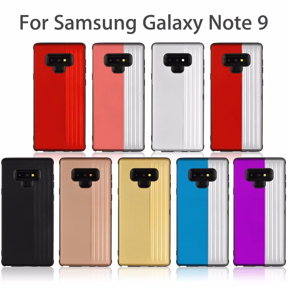 Для Samsung Galaxy S8 S9 S10 плюс Чехол усиленная защитная задняя панель из смешанных