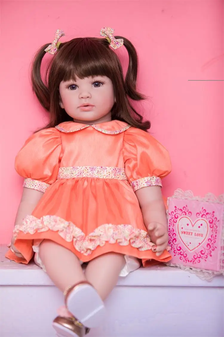 

Игрушечная кукла babyworld, настоящая, 24 дюйма, изысканная принцесса, малыш, Новорожденные, куклы, детский подарок на день рождения, игровой доми...