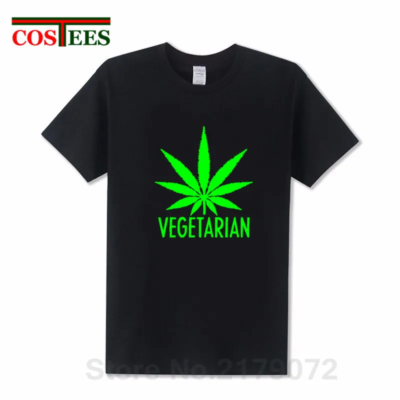 Стильные летние новые футболки Cannabi Вегетарианская Повседневная Свободная Мужская футболка с коротким рукавом Swag одежда для тренировок хипстерские футболки