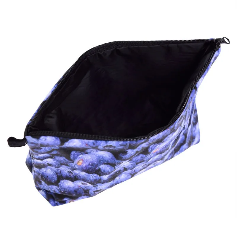 3D печать Черника Фрукты Макияж сумка многофункциональный дорожный макияж карман