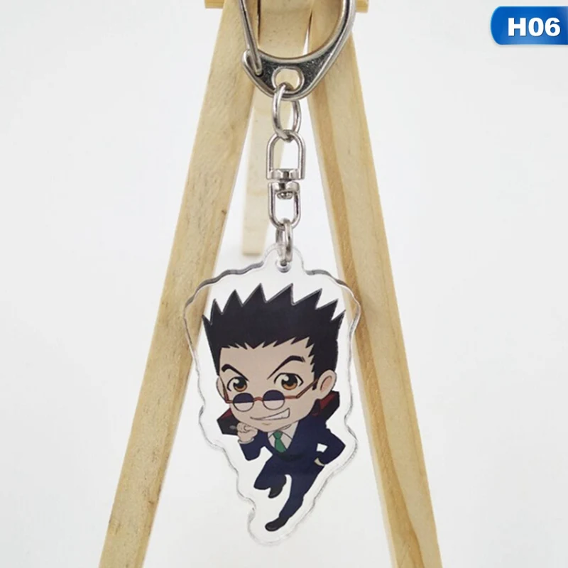6 Охотник х Охотник аниме Killua Zoldyck Kurapika брелки двусторонний брелок косплей акриловый кулон брелок - Цвет: 6
