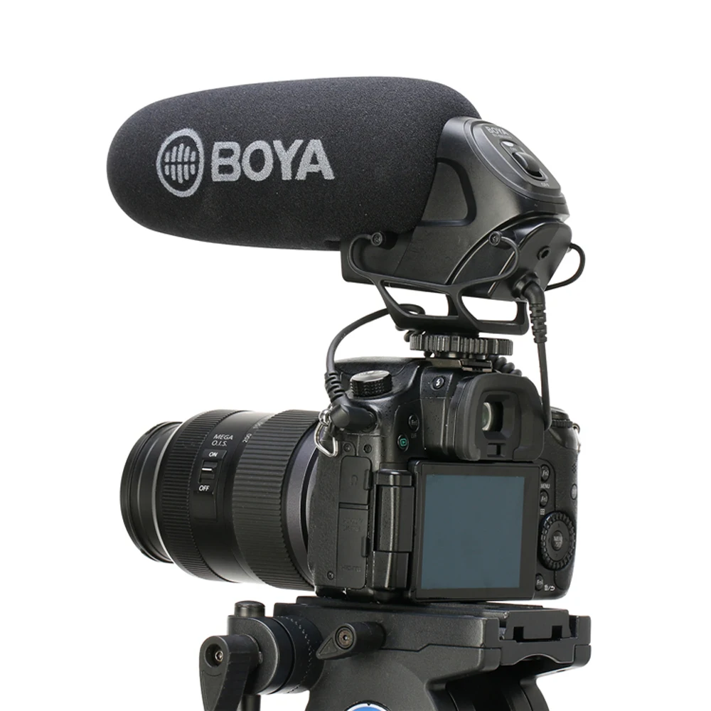 BOYA BY BM3030 микрофон Shoutgun на камеру 3 5 мм Гиперкардиоидный видео интервью ENG для Canon