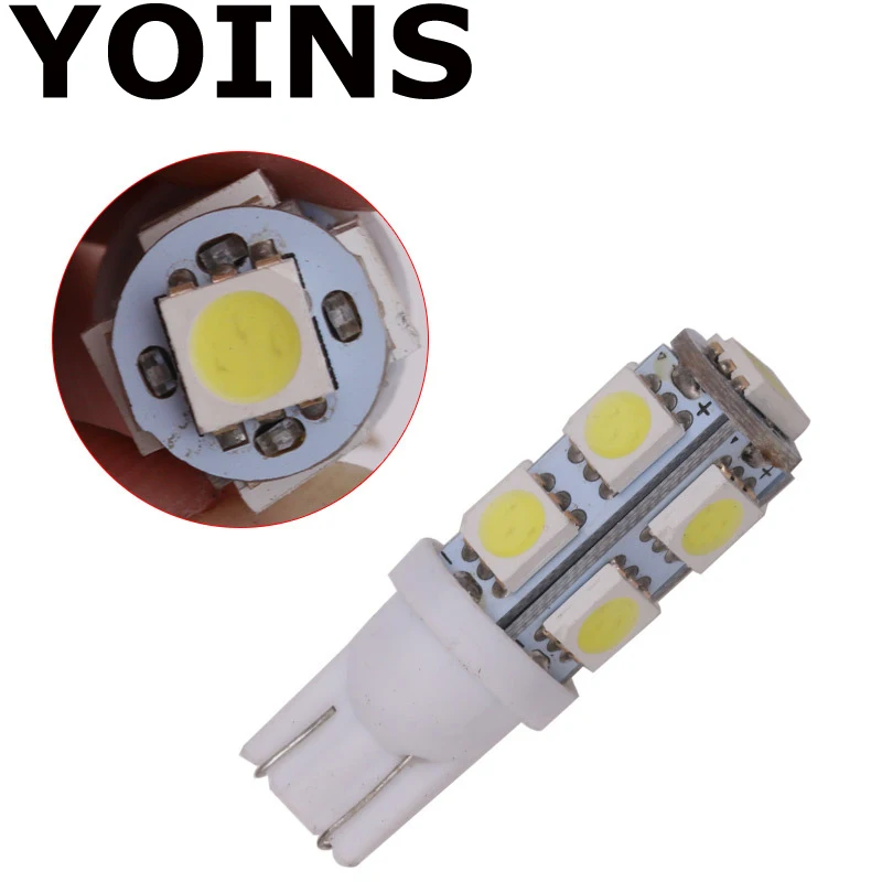 10PCS High Quality T10 W5W 194 158 9 LED 5050 SMD Red Car Auto Wedge Side Tail Parking Lights Lamp Bulb DC12V | Автомобили и