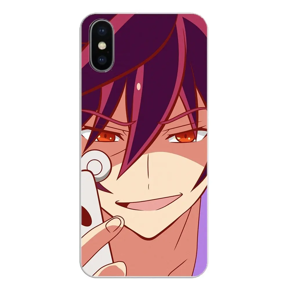 For iPhone XS Max XR X 4 4S 5 5S 5C SE 6 6S 7 8 Plus Samsung Galaxy J1 J3 J5 J7 A3 A5 Silicone Case cartoon No Game Life Sora |