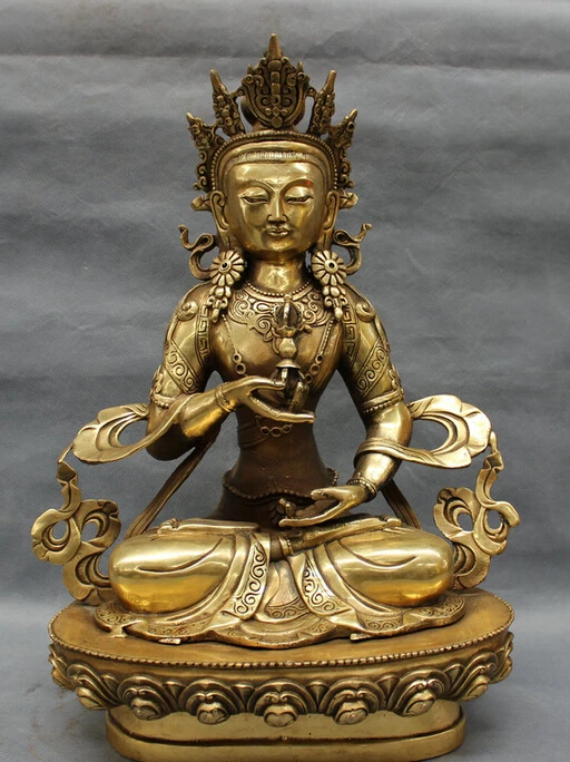 Песня voge Gem S5485 17 &quotТибетский латунный буддизм Joss защита Vajra Vajradhara статуя Будды