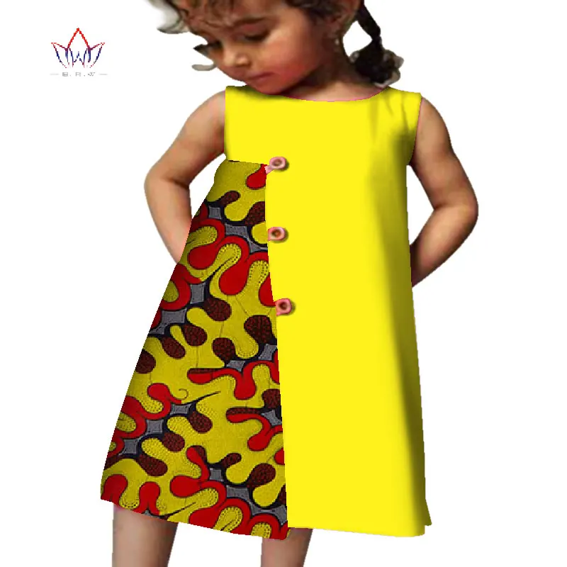 Модное Новое Стильное платье в африканском стиле для детей милые платья девочек