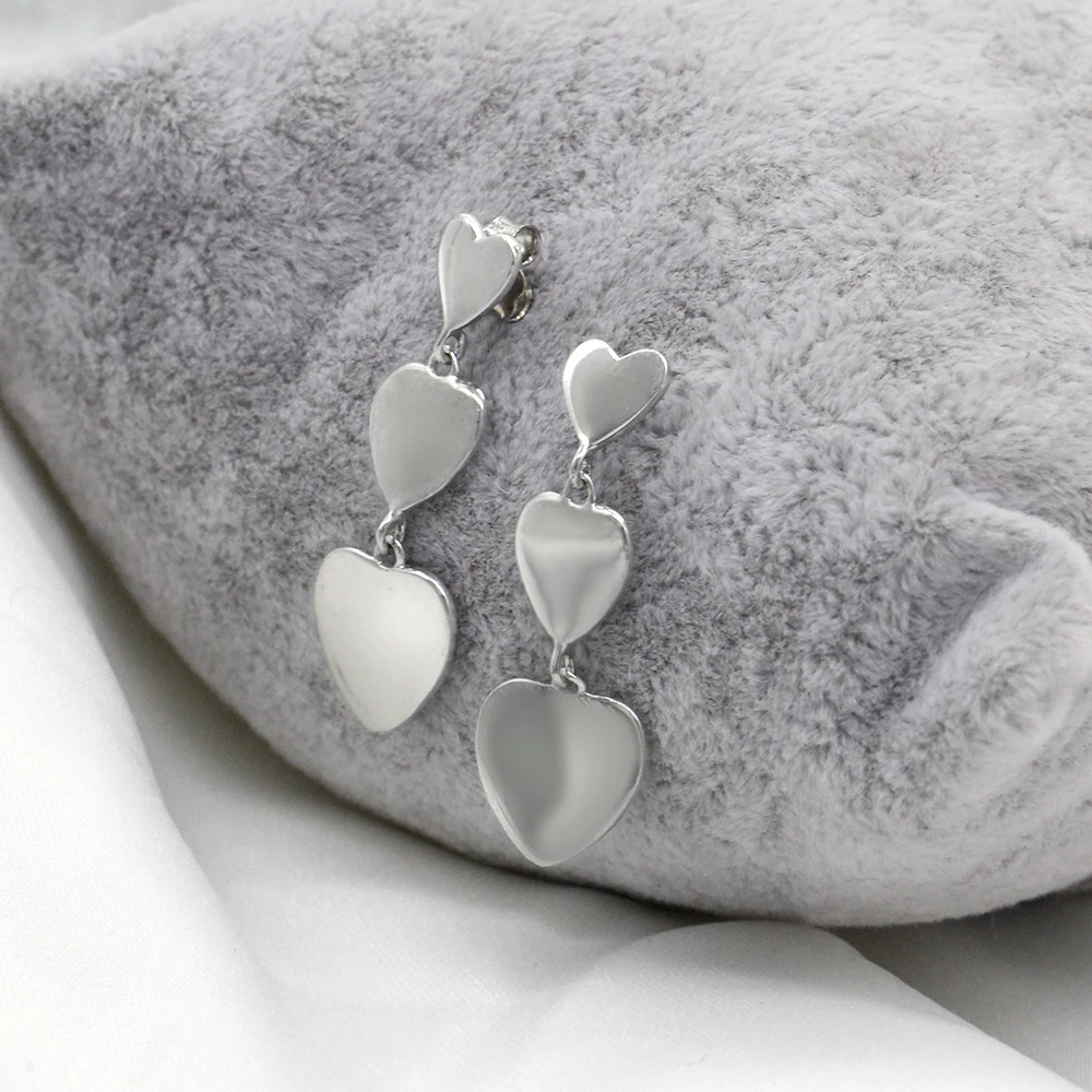 925 Sterling Silver Stud Earrings Love Heart to Romantic for Women Engagement Wedding Jewelry|Серьги-гвоздики| |