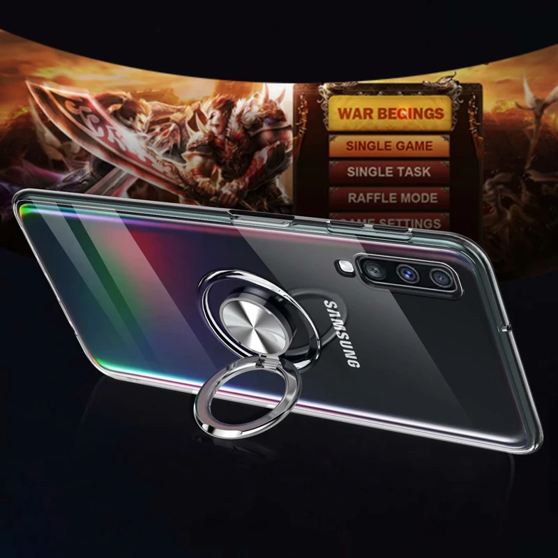 Роскошный прозрачный силиконовый чехол A80 для Samsung Galaxy A70 A50 A40 A30 A20 A10 A9 Pro A7 2018 Star Coque