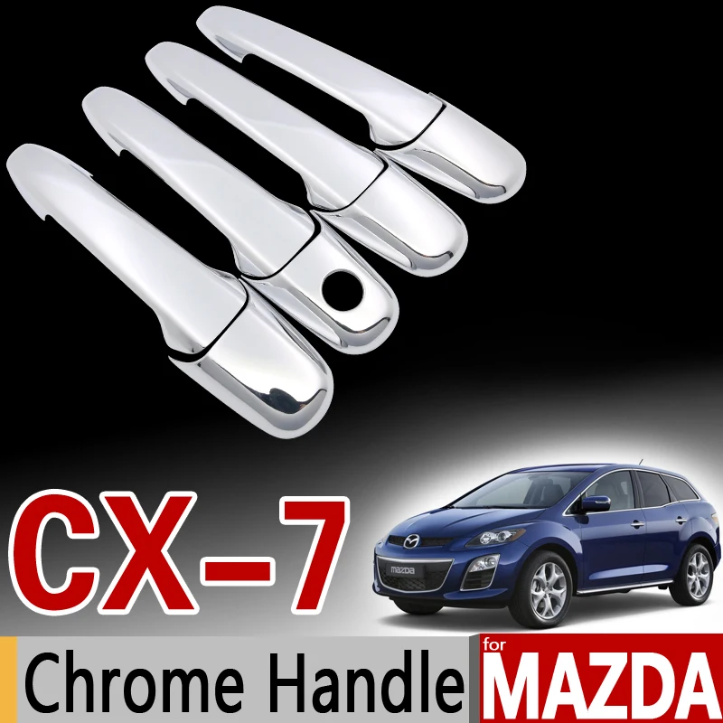 Набор хромированных накладок на ручки для Mazda моделей CX7 CX 7 2006 2007 2008 2009 2010 2011 2012 2013