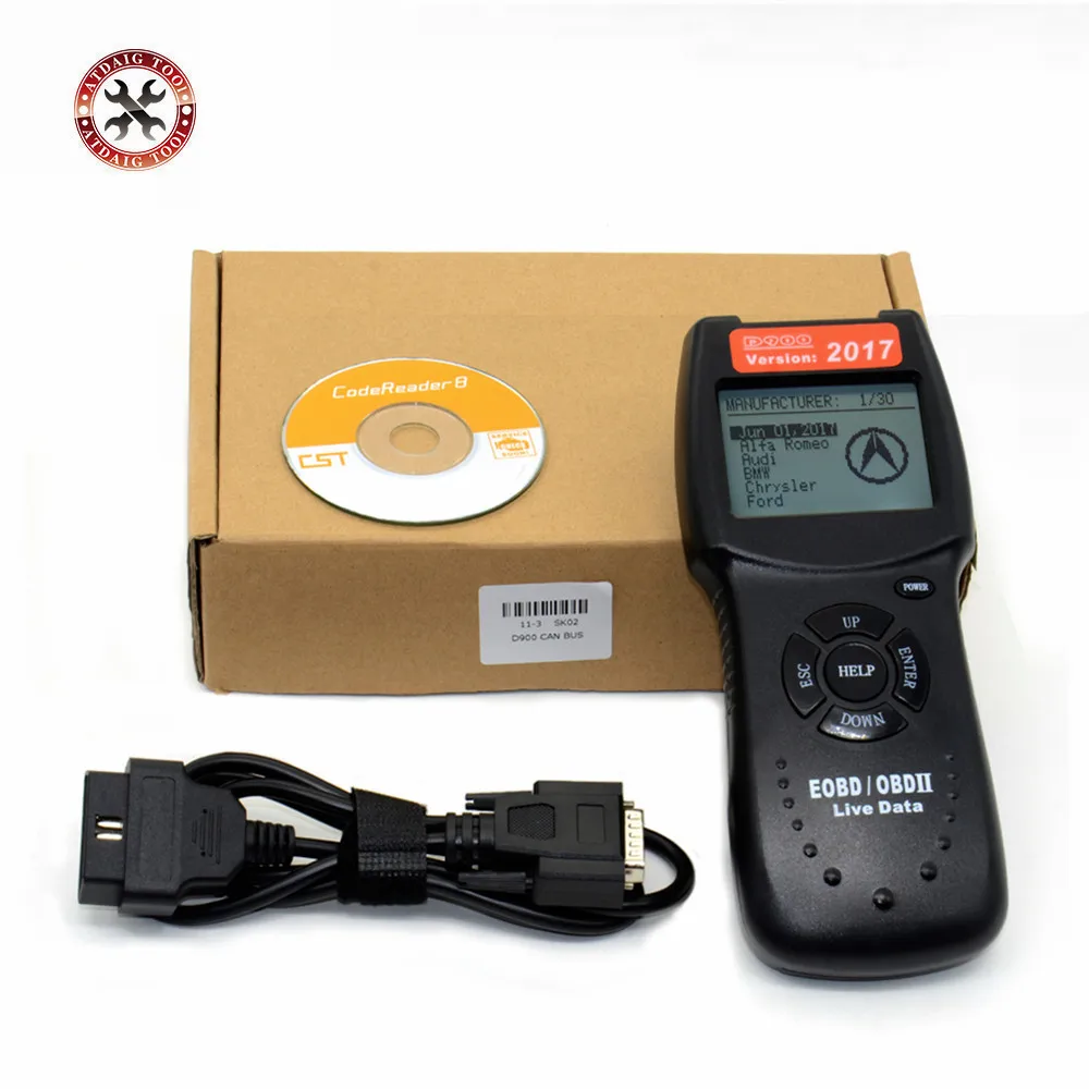 Последние 2017 06 D900 читатель кода CANSCAN сканер OBD2 Live PCM данных Авто Код EOBD (система