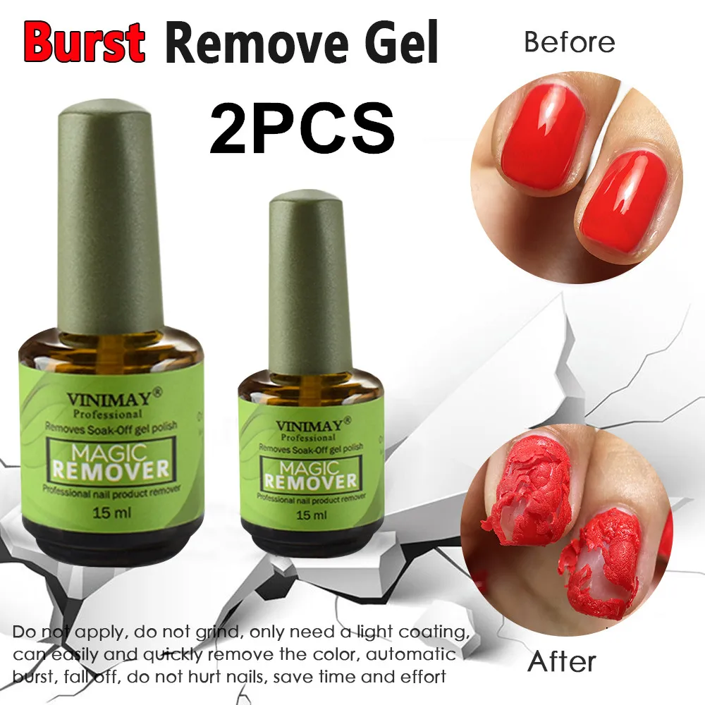 Новое поступление 2 шт. 15 мл рандомный Полировочный Клей для снятия гель лака