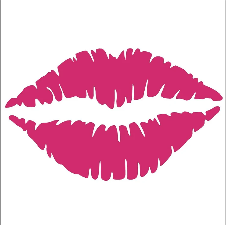 Наклейка на автомобиль с надписью Kiss Mark Lips 5 дюйма 2 шт. | Автомобили и мотоциклы