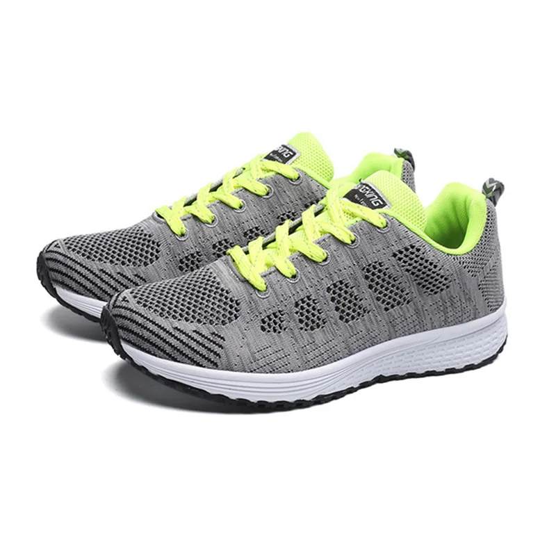 Зеленый Женские кроссовки; женская повседневная обувь; модные zapatos De Mujer tenis feminino; белые кроссовки; женские кроссовки; Baskets Femme - Цвет: Зеленый
